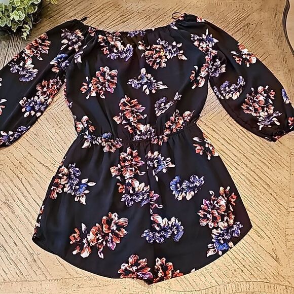 Floral romper size M Aqua - Picture 6 of 8